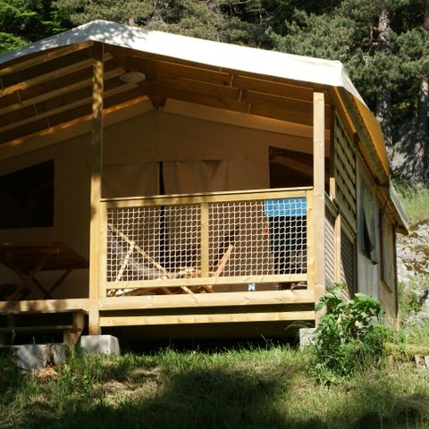 TENTE 5 personnes - Ecolodge Sahari 30m² terrasse couverte (sans sanitaires) 4/5 personnes