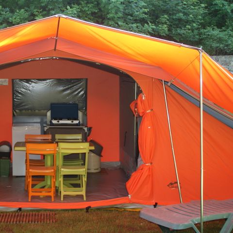 Tent 4 personen - Bora-Bora Luxe Tent 25m² (zonder sanitair)