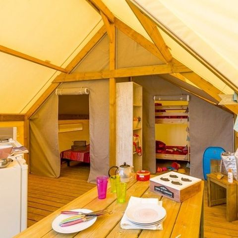 Bungalowtent 4 personen - Bung Junior 4 personen 2 slaapkamers 17m² zonder sanitair