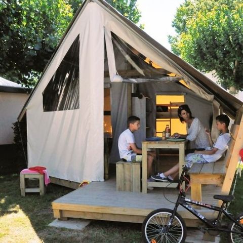 Bungalowtent 4 personen - Bung Junior 4 personen 2 slaapkamers 17m² zonder sanitair