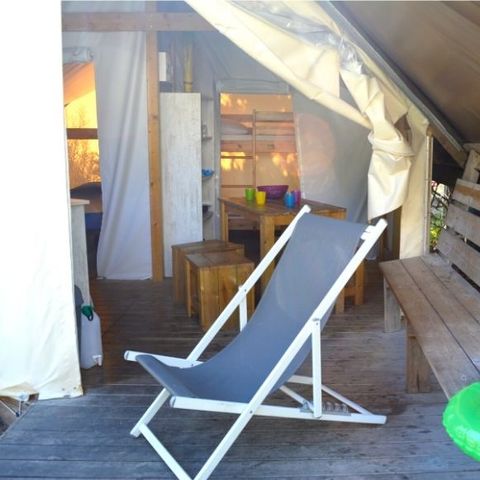 Bungalowtent 4 personen - Bung Junior 4 personen 2 slaapkamers 17m² zonder sanitair