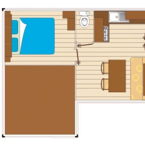 MOBILHOME 7 personnes - Mobil-home Evasion 7 personnes 2 chambres 28m² 