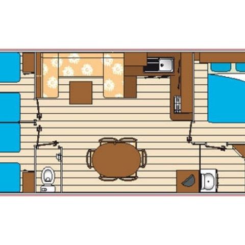 CASA MOBILE 6 persone - Comfort 8 persone 3 camere da letto 35m²