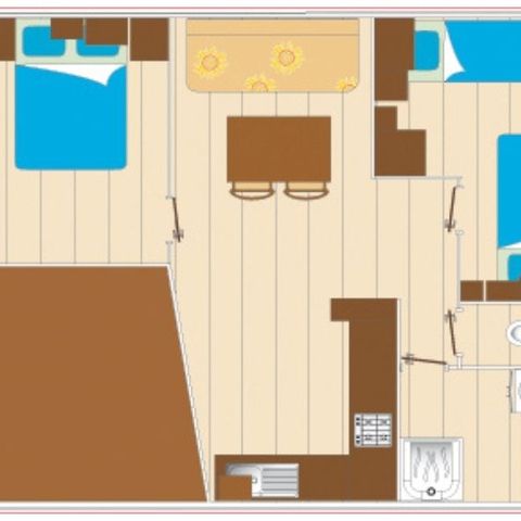 CHALET 4 people - Cocoon for 4 people 2 bedrooms 24m² (2 bedrooms)