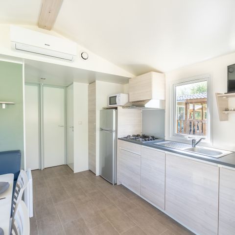 MOBILHEIM 4 Personen - Family Luxe Premium Seeufer 33m² - Klimaanlage + TV