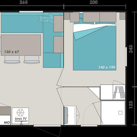 MOBILHOME 6 personnes - Titania - 3 chambres