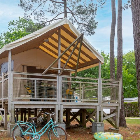 TIENDA DE LONA Y MADERA 4 personas - INSOLITE CONFORT LODGE (sin instalaciones sanitarias)