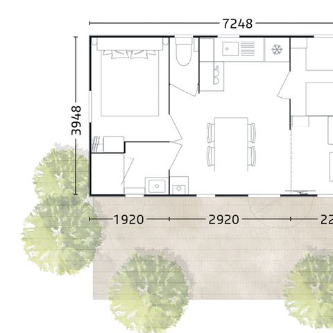 MOBILHEIM 4 Personen - YVAIN (Fußgängerzone)