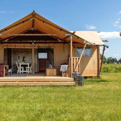 TENTE TOILE ET BOIS 6 personnes - Tente safari Flétan