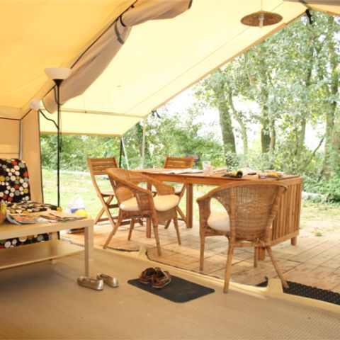 CANVAS AND WOOD TENT 5 people - Safaritent without sanitary facilities