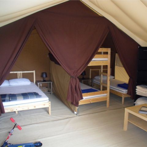 CANVAS AND WOOD TENT 5 people - Safaritent without sanitary facilities