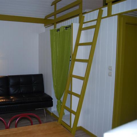 CHALET 5 personnes - Cabane Mezzanine Standard 25m² - 1 chambre + Terrasse couverte