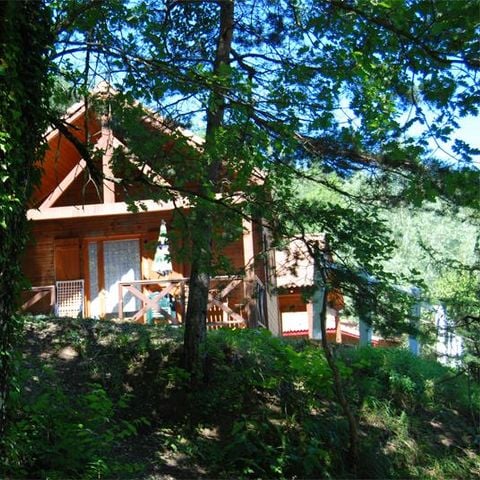 CHALET 5 personnes - Cabane Mezzanine Standard 25m² - 1 chambre + Terrasse couverte