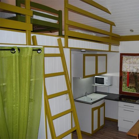 Chalet 5 personen - Cabane Mezzanine Standard 25m² - 1 kamer + overdekt terras