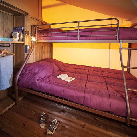 TENTE TOILE ET BOIS 4 personnes - Lodge Pinède 2 chambres