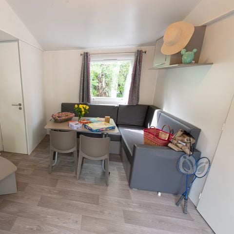 Stacaravan 4 personen - Confort Cocoon 28m² - 2 kamers + overdekt terras