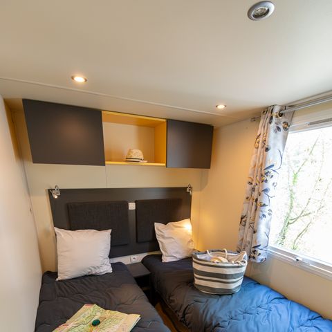 MOBILHEIM 6 Personen - Mobilheim Confort Relax 33m² - 3 Zimmer + Überdachte Terrasse