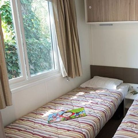 STACARAVAN 6 personen - Comfort | 3 slaapkamers | 6 pers | Overdekt terras | 2 badkamers | Airconditioning