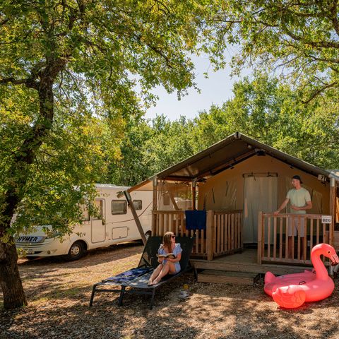 TENTE TOILE ET BOIS 5 personnes - Tente Eco Lodge | 2 Ch. | 4/5 Pers. | Sans SDB