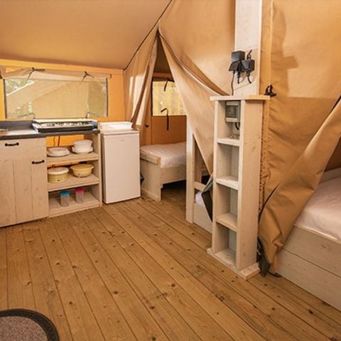 TENTE TOILE ET BOIS 5 personnes - Tente Eco Lodge | 2 Ch. | 4/5 Pers. | Sans SDB