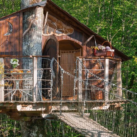 UNIEKE ACCOMMODATIE 4 personen - CABANE in de bomen