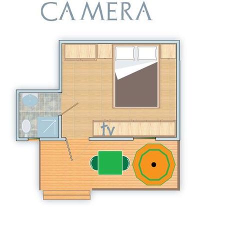 Stacaravan 2 personen - KAMER