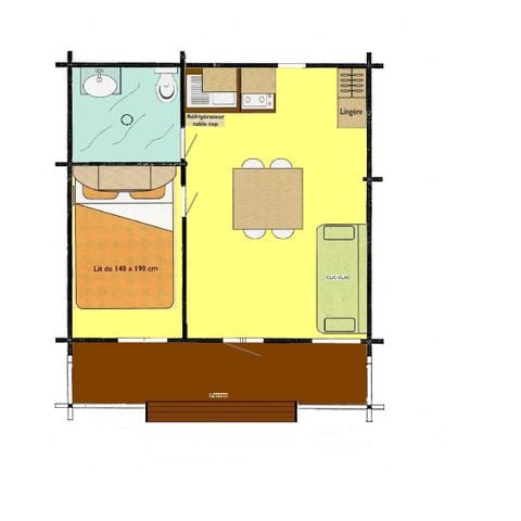 CHALET 2 people - 24m2 - 2 people