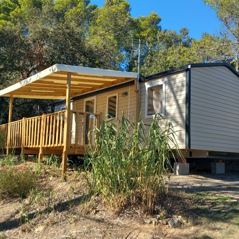 MOBILHEIM 6 Personen - NEU - 3 Schlafzimmer mit Klimaanlage, TV, Geschirrspüler - 34m²