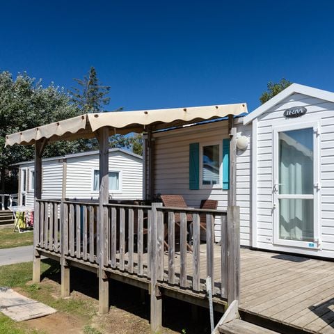 Stacaravan 6 personen - Mobile-home | Comfort XL | 2 slaapkamers | 4/6 pers. | Verhoogd terras | Airconditioning