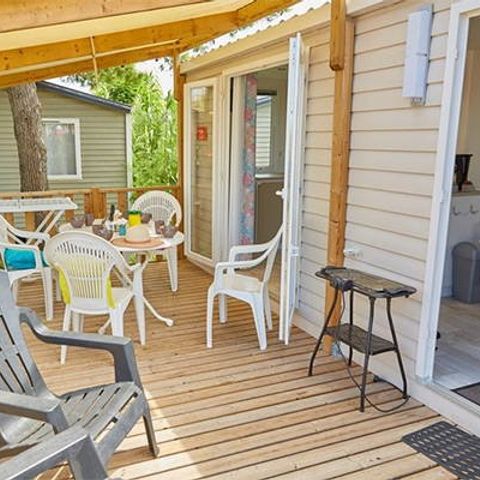 MOBILHOME 4 personnes - Mobil-home | Comfort | 2 Ch. | 4 Pers. | Terrasse surélevée | Clim.