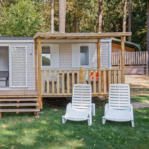 Stacaravan 4 personen - Mobile-home | Comfort | 2 Slaapkamers | 4 Pers. | Verhoogd terras | Airconditioning.