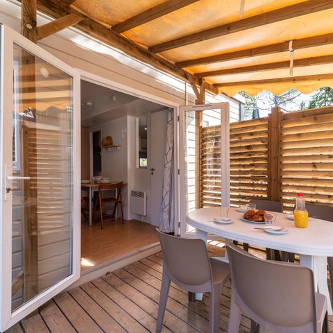 MOBILHOME 6 personnes - Comfort XL | 3 Ch. | 6 Pers. | Terrasse surélevée | Clim.