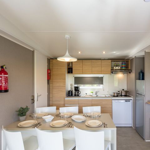 MOBILHOME 6 personnes - Mobil-home | Premium | 2 Ch. | 4/6 Pers. | Terrasse surélevée | Clim.