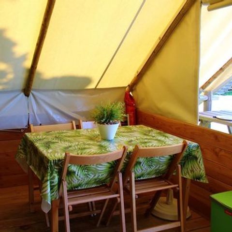 CANVAS AND WOOD TENT 5 people - STANDARD ECOLODGE without sanitary facilities 20 sqm