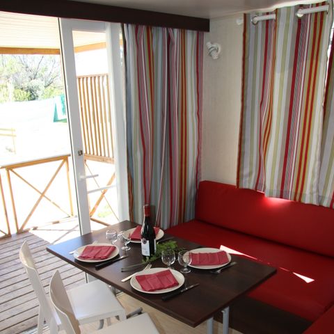 MOBILHOME 4 personas - MH2 FAMILY COMFORT 29 m² con terraza y aire acondicionado