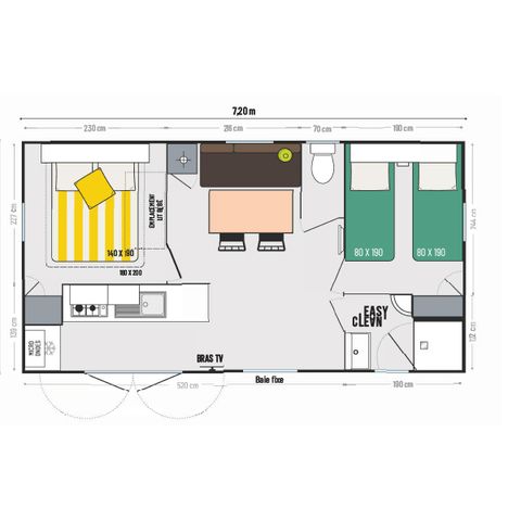 Mobilheim 5 Personen - COLOR 5