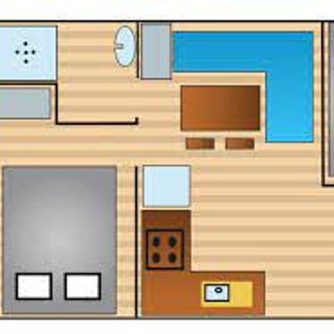 MOBILHOME 4 personnes - Malin 2CH - 4 PERS 20 m² : A/D samedi