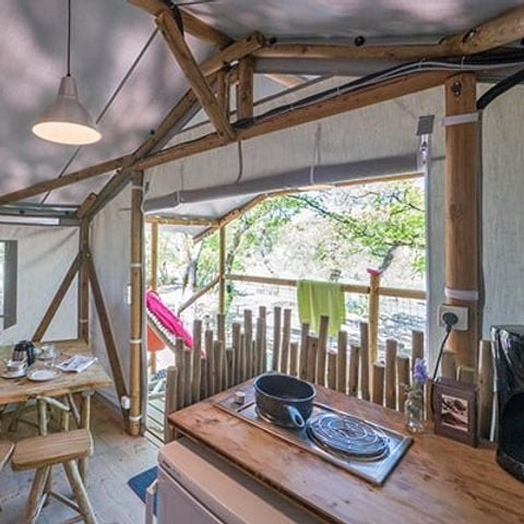 tent 4 personen - Lodgetent | 2 slaapkamers | 4 pers. | Geen badkamer