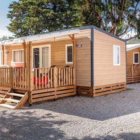 Stacaravan 6 personen - Mobile-home | Comfort XL | 3 slaapkamers | 6 pers | Verhoogd terras | Airconditioning | TV