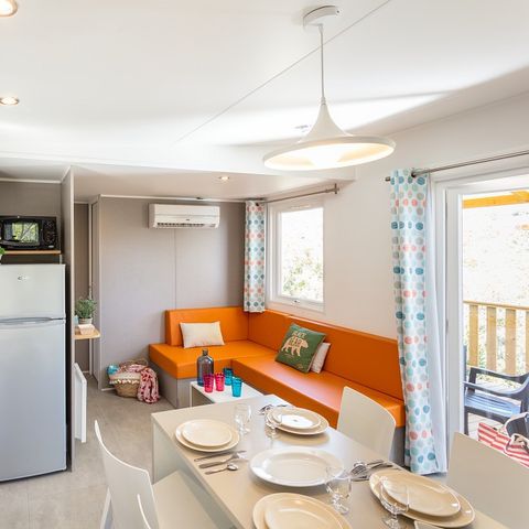 MOBILHOME 6 personnes - Mobil-home | Premium | 3 Ch. | 6 Pers. | Terrasse Lounge | Clim.