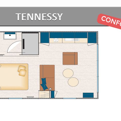 MOBILE HOME 2 people - TENNESSY CONFORT.