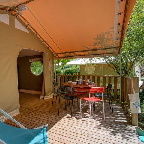 Bungalowtent 5 personen - LODGE CANADA zonder sanitair 20 m²