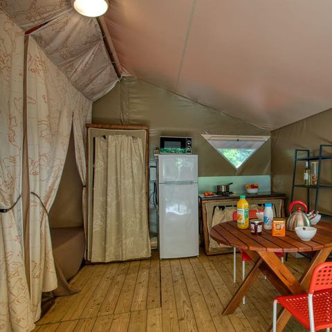 Bungalowtent 5 personen - LODGE CANADA zonder sanitair 20 m²