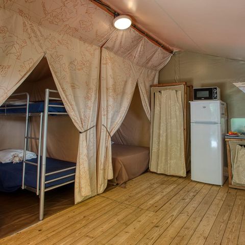 Bungalowtent 5 personen - LODGE CANADA zonder sanitair 20 m²