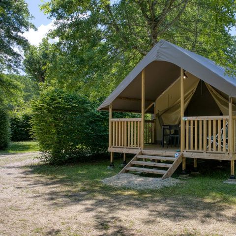 Safaritent 5 personen - Lodge Wood 23m² - 2 kamers