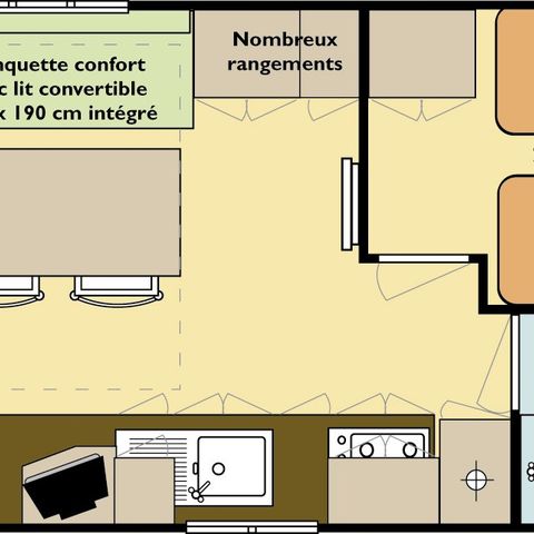 MOBILHOME 4 personas - RM TITANIA