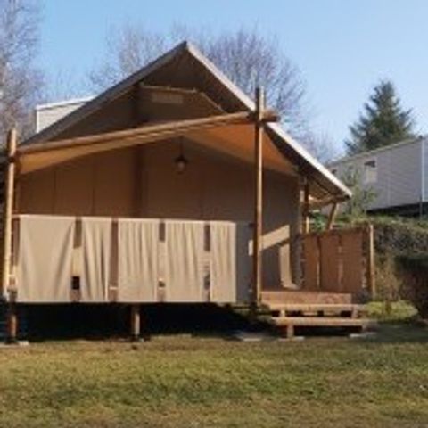 TIENDA DE LONA Y MADERA 5 personas - Albergue en la selva