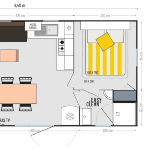 BUNGALOW 6 personnes - Mobile-home résidentiel 3 chambres