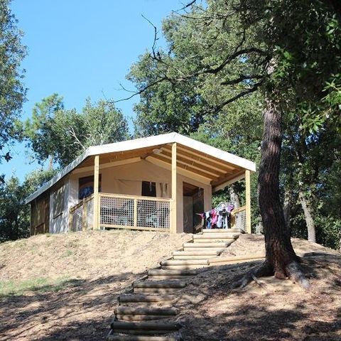 TENTE TOILE ET BOIS 5 personnes - Lodge Nature