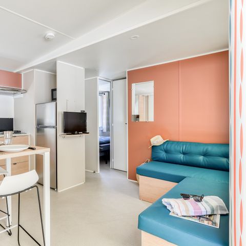 MOBILHOME 6 personnes - Premium | 3 Ch. | 6 Pers. | Terrasse surélevée | Clim.